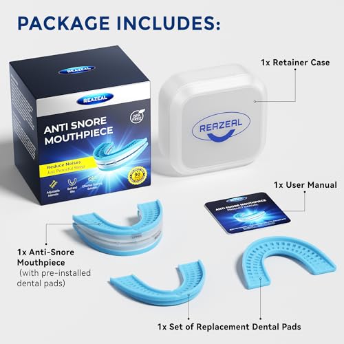 Anti Snoring Device for a Restful Sleep: Adjustable Anti Snore Mouthpiece, Helps Reduce Adult Snoring, Suitable for Home and Travel