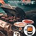 COMLIFE Digital Meat Thermometer, Wireless Bluetooth BBQ Thermometer with 2 Stainless Steel Probes, Smart Cooking Thermometer with Large LCD Screen for Kitchen Oven Grill Smoker