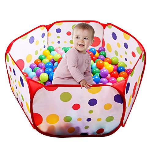 image for EocuSun Kids Ball Pit Tent-Toddler Ball Pit Playpen with Zippered Stor