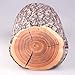 Potelin Tree Wood Cushion Stump Pillow Log Cushion Round Woods Grain Stump Shaped Decorative Environmental Protection Suitable for Rooms or Sofas