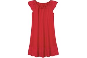 Vieille Girls Nightgowns Cute Princess Sleepwear Flutter Sleeve Pajamas Nightie Dress 5-12 Years