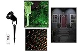 Improvements All-metal 4-in-1 Projection Light with Remote, Changes From Green to Red to White Spotlight, Can Be Used for Christmas, Halloween, Landscape, Parties Year Round!