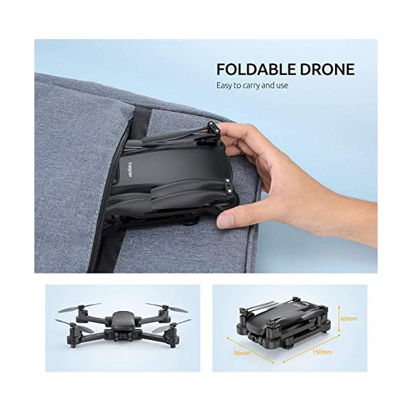 Tomzon D30 GPS Drohne mit 4K Kamera, 5G FPV Drohne, Faltbarer Drohne, Optischer Positionierung, 17min Flugzeit… – Bild 7