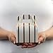 Andaz Press Rose Gold Copper Foil Gable Boxes With Handle, Chevron, Polka Dots and Striped, 36-Pack, 4 x 2.5 x 4.75-Inch Small Favor Boxes for Wedding, Bridal Shower, Baby Shower, Kids Birthday Party