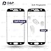 D&P Samsung S7 Edge 3D Curved Fit Tempered Glass Screen Protector Full Protection / High-Transparency / Anti-Fingerprint / / Anti-Bubbles / Anti-Scratch / Black[1+1 Pack]
