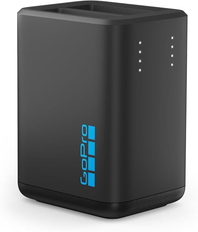 Caricabatterie doppio GoPro + 2 batterie ricaricabili Enduro (HERO13 Black) - Accessorio ufficiale GoPro