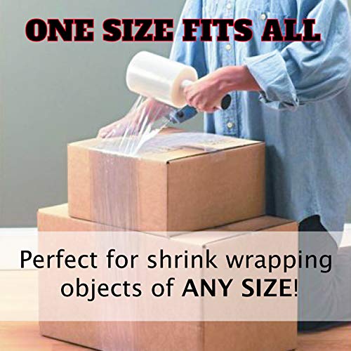 Reinforced Ultra Strong Shrink Wrap Rolls with Handle Mini Plastic