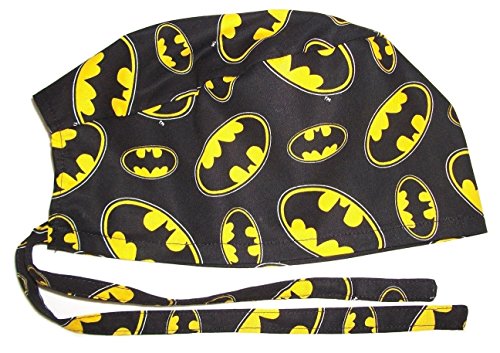 Scrub Hat Batman Symbols Cotton Fabric Nurse Cap Doctor Do-Rag Skull