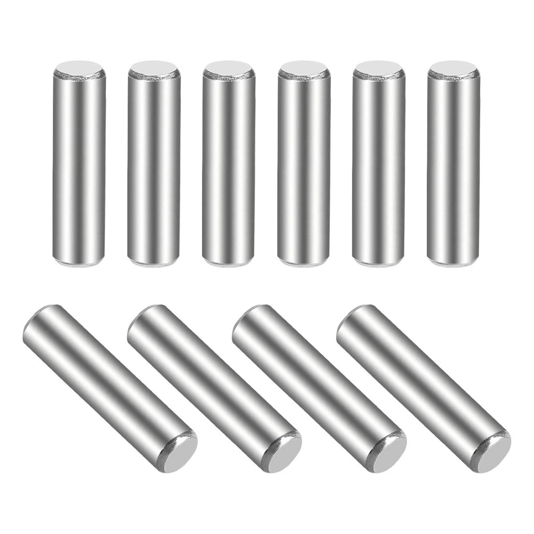 Unifizz 10Pcs 5 x 20mm Dowel Pin 304 Stainless Steel Shelf Pegs Support Shelves Silver Tone