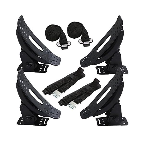 Yaheetech-Universal-Kayak-Carrier-Roof-Rack-Cross-Bars-Saddles-Cradle-Canoe-Sail-Boat-Black