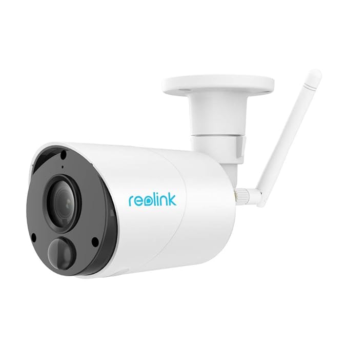 Reolink Argus Eco WLAN IP Kamera Überwachungskamera mit Akku für Außen, kabellos, 1080p HD, mit SD-Kartenslot, PIR-Bewegungsm