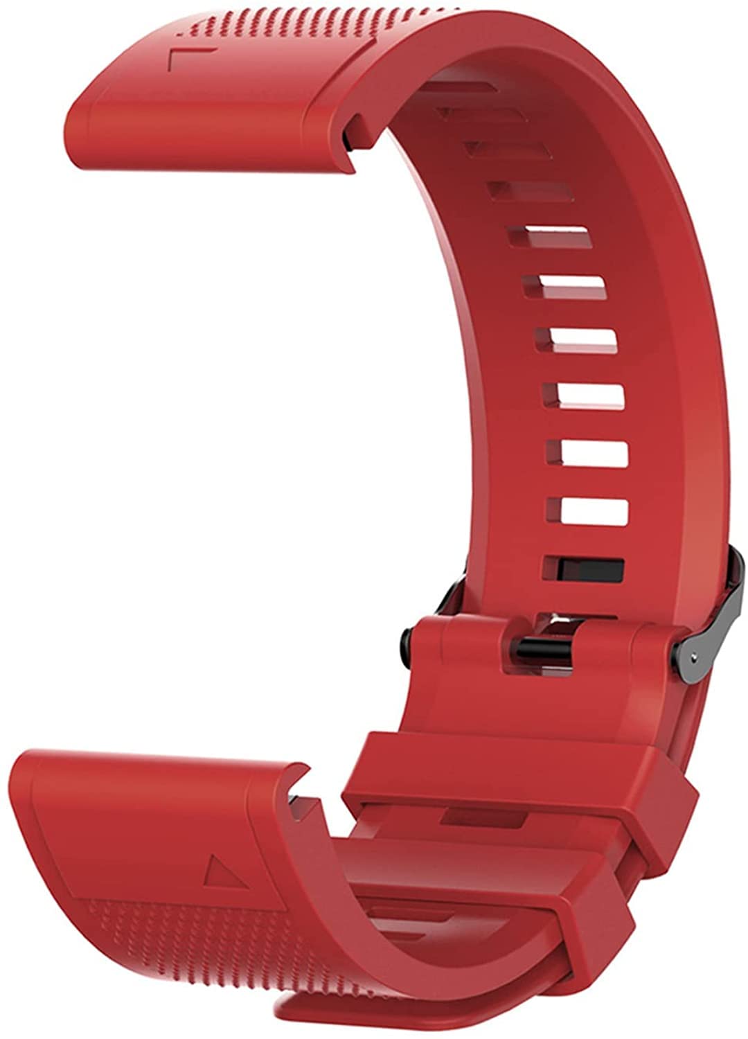 Fleshy Leaf 26mm Silicone Band Compatible for Garmin Fenix 7X,Fenix 6X,Fenix 6X Pro,Fenix 5X,Fenix 5X Plus/Fenix 3/3 HR,Quick Release Strap Wristband (Red)