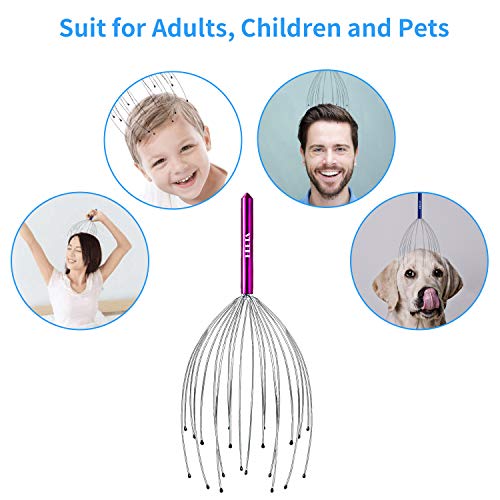 HEETA 2Pack Head Scalp Massagers, 20 Fingers Scratcher for Deep
