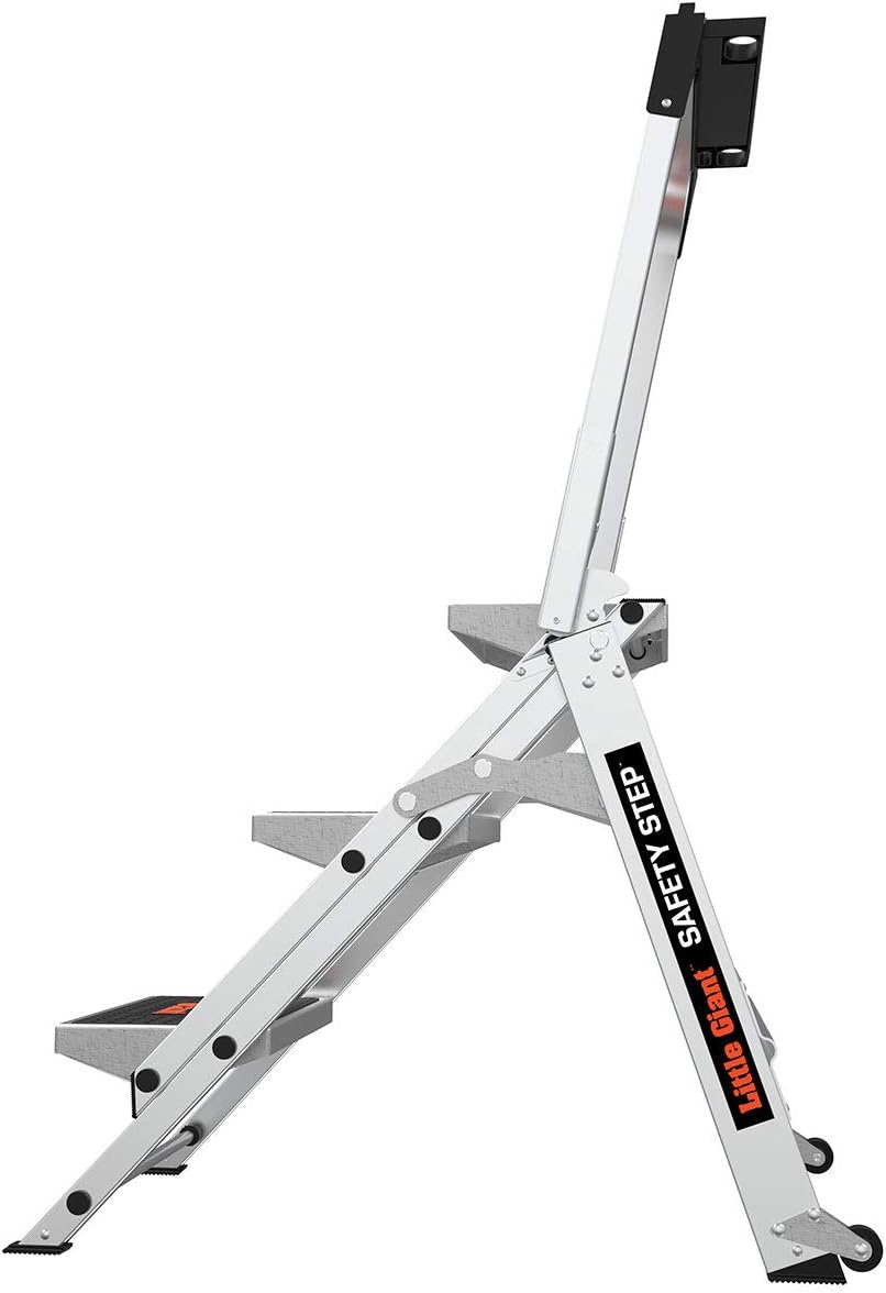 Little Giant Ladders, Safety Step, 3-Step, 3 Foot, Step Stool, Aluminum, Type 1A, 300 lbs Weight Rating, (10310BA): Home Improvement