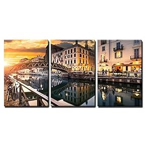 Bridge Across The Naviglio Grande Canal at The...