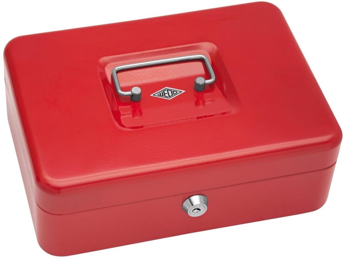 Wedo 145 302X Cash box in Red Size 3 - 25.0 x 18.0 x 9.0 cm.