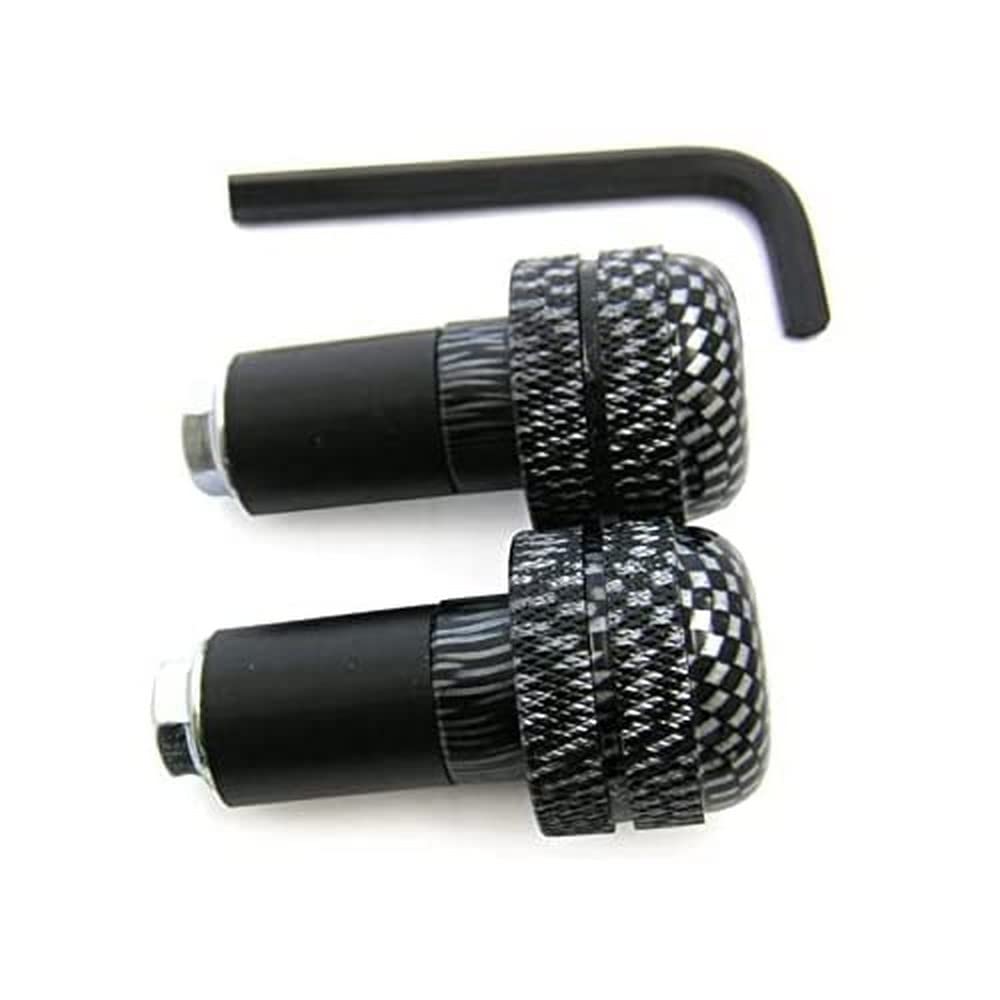 Forbikes 12-0059 Cp.Handlebar Stabilizers Zigrinati Aluminium, Carbon, 17 mm