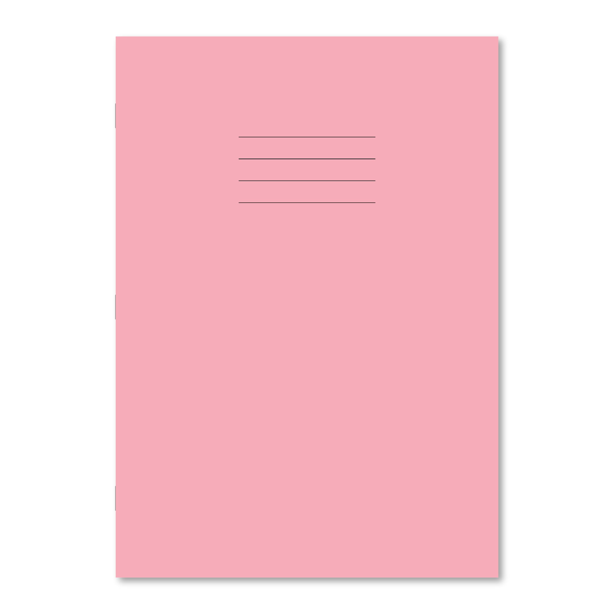 Hamelin A4 Plain 80 Pages Exercise Book - Pink (Pack of 50)