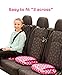 Bubblebum Booster Car Seat, Inflatable Booster Seat for Kids, Travel Carseat, Backless Portable Child Safety Seats for Car, Inflatable Seats for Cars 40-100 lbs, for 4 Year Old + Toddler, Kid - Pink