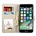 UrSpeedtekLive iPhone 7 Plus/8 Plus Wallet Case, Premium PU Leather Flip Case Cover w/Card Slots & Kickstand for Apple iPhone 7 Plus/8 Plus, Elephant(Official Micklyn Le Feuvre Product)