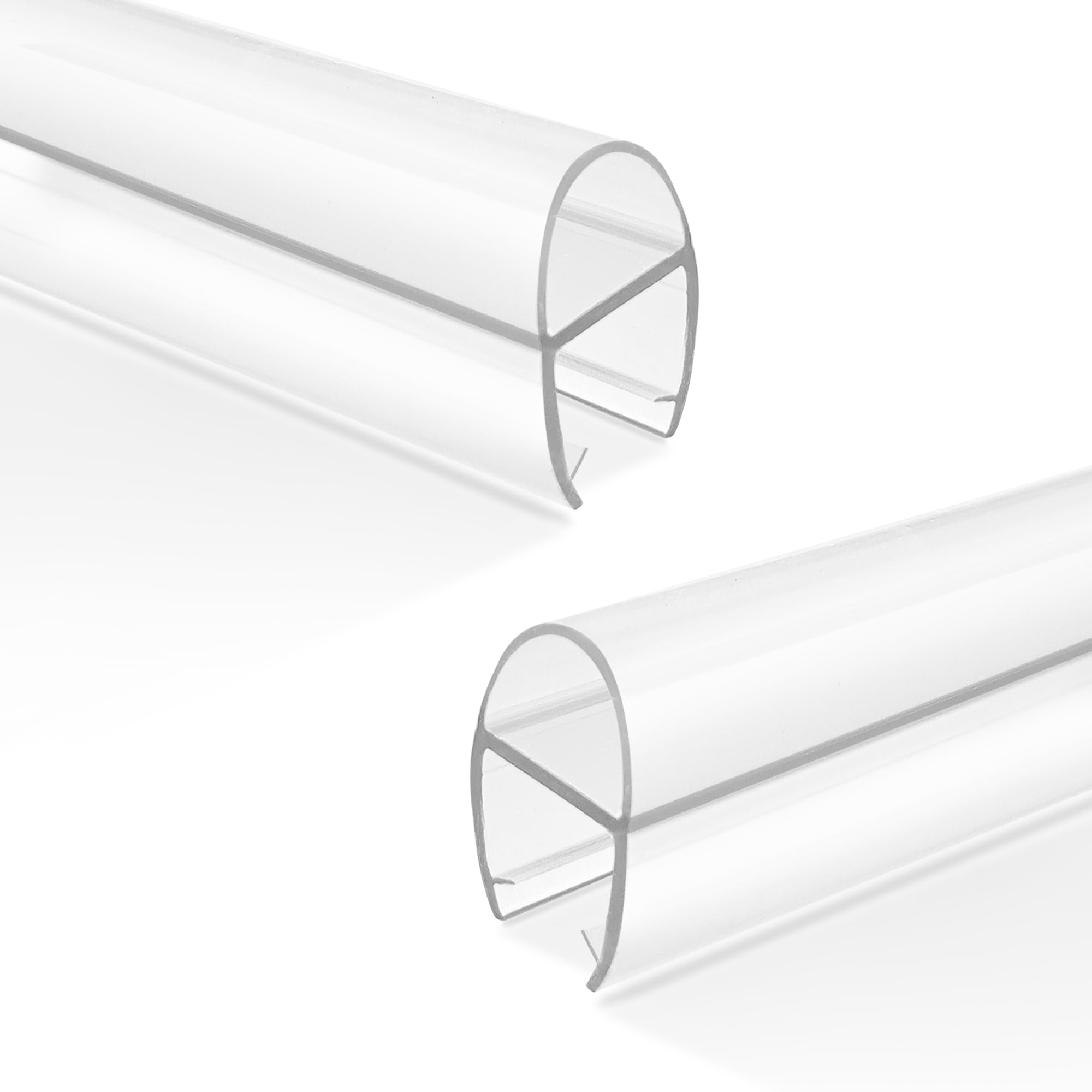 Photo 1 of **DIRT FROM TRANSPORT **Bathroom Shower Door Seal Strip, 2PCS 78 Inch Shower Door Bottom&Side Seal Strips, U-Type PVC Transparent Shower Door Seal Strip for 1/2"(12MM) Frameless Shower Door