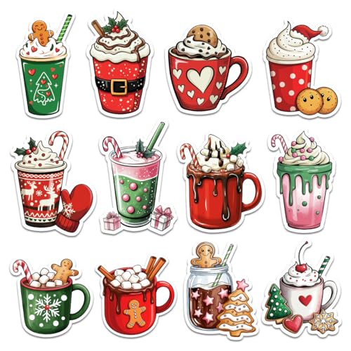 Christmas Hot Cocoa Sticker Stickers Winter Holiday