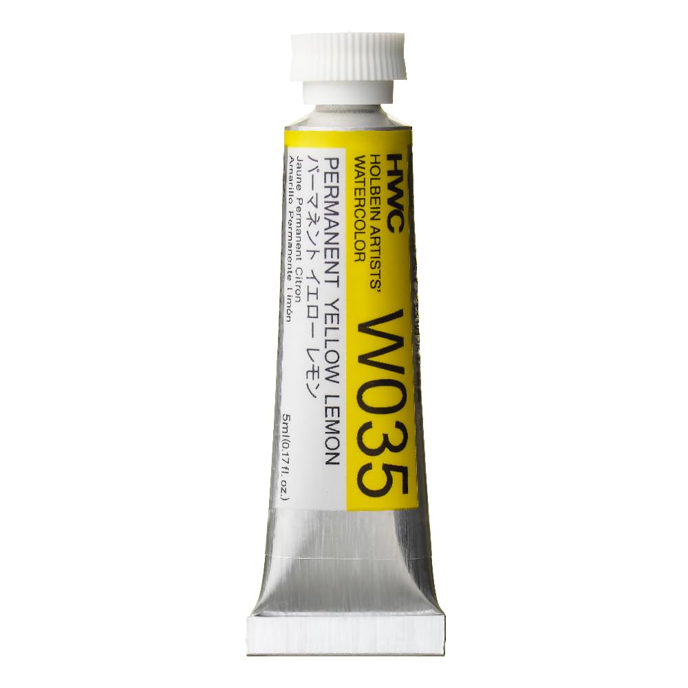 Holbein Watercolour : 5ml Tube PERMANENT YELLOW LEMON
