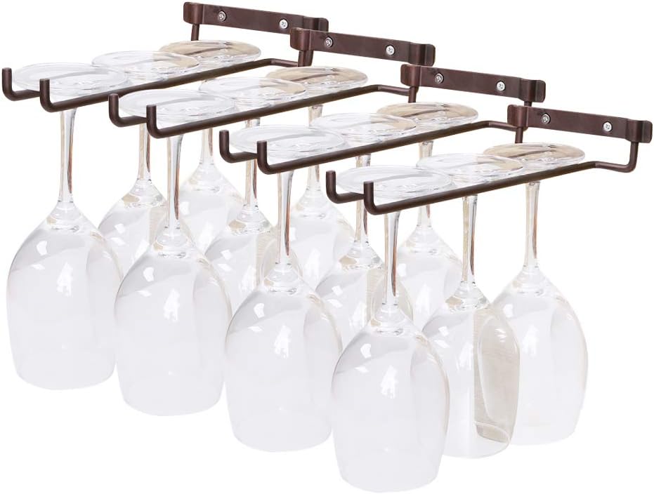Best Wine Glass Rack Under Cabinet Bronze
