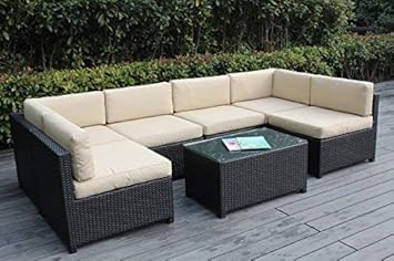 Amazon.com: Ohana Mezzo 80-Piece Outdoor Wicker Patio Furniture ...