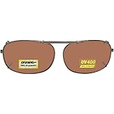 Rectangle Non Polarized Clip-On Sunglasses for Men and Women – Clip On Sunglasses For Eyewear