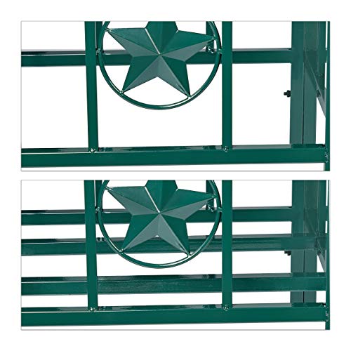 Relaxdays Rosenbogen mit Pflanzkästen, Metall, wetterfest, Rankhilfe Kletterpflanzen, Garten, HBT 226 x 204 x 45cm, grün, Dunkelgrün – Bild 7