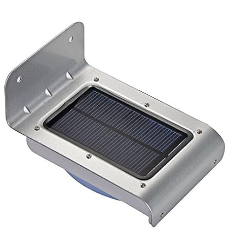 Tiny Deal Solar Motion Sensor Light Solar Powered Energy Saving LED Wall Lamp (White)