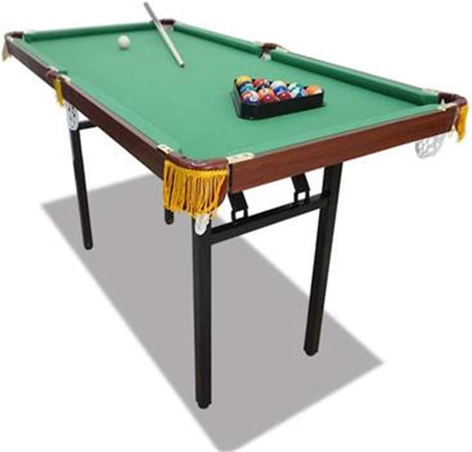 YSYDE Kids Junior Green Games Pool Table Foldable No Need to Install Saving Space Can Be Fine-Tuned and Stable Non-Slip Does Not Hurt The Floor A More Textured Look