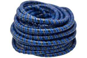 Outback Wrap - Python Hydraulic Hose Management Protector and Tagging Wraps for Farming and Agriculture Equipment, Tractors, Harvesters, Planters, and Sprayers -20mm Diameter -80 Foot- Blue