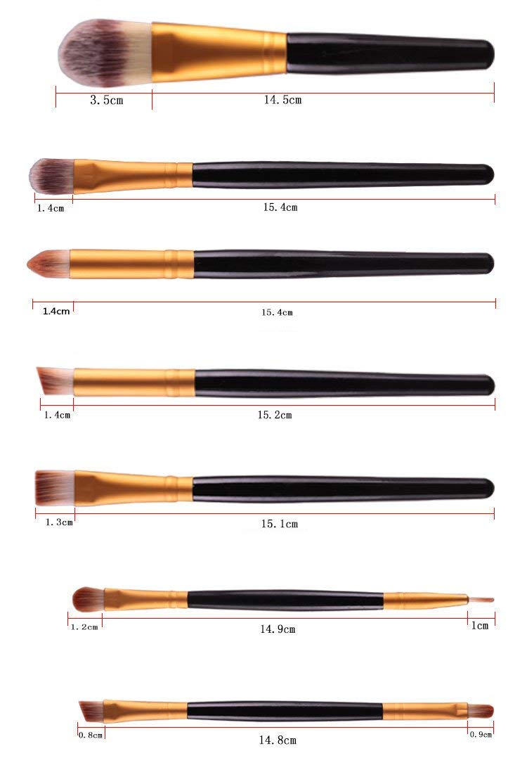 NEJLSD Eye Makeup Brushes Set 20, Eyeliner Eyeshadow Blending Brush,  Wool Make Up Brush Set ,Powder Face Foundation Eyeshadow Eyeliner Lip Cosmetic Brushes: Beauty