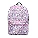 Bonamana Pink Unicorn Rainbow Bag Fantasy Backpack Rucksack School Student Travel Bags (Pink)