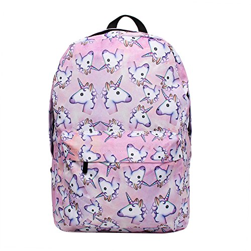 Bonama pink unicorn rainbow bag fantasy backpack rucksa…