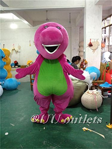 UU outlets Barney Dinosaur Mascot Costume Adult Size For Birthday Girl Party Event Halloween