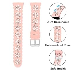 3-Pack Slim Silicone Bands Compatible with Fitbit