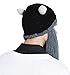 Men Knit Viking Beard/Mustache Hat Beanie, Grey Beard