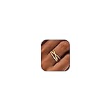 Ewrkbr Rings for Women,Dainty 14k Gold Plated