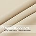 Blackout Window Curtain Panel Grommet Top Drapes 2 Panel Set Room Darkening Thermal Insulated Blackout Drapes for Bedroom (W52 x L84,Beige)