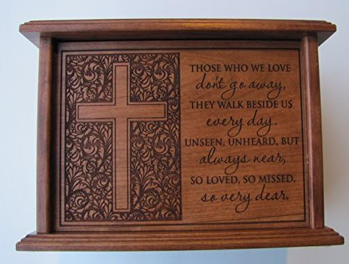 LifeSong Milestones Urns for Ashes Adult Male Urns for Human Ashes Adult Female Personalized Cremation Urns for Adult Ashes Wooden Box Decorative Funeral Service Urn Adult Large Urn for Human Ashes