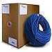 GearIT 1000 Feet Bulk Cat6 Ethernet Cable - Cat 6e 550Mhz 24AWG Full Copper Wire UTP Pull Box - In-Wall Rated (CM) STRANDED Cat6, Blue