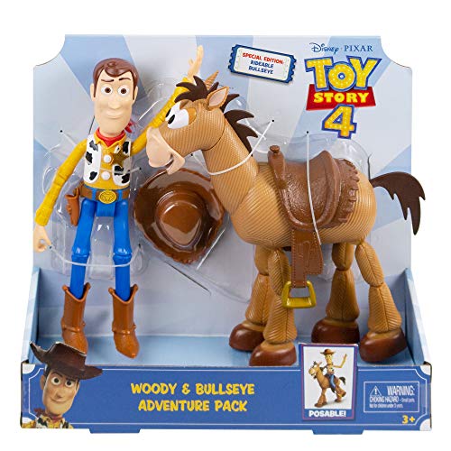 51MA ipfSyL - Toy Story Disney Pixar 4 Woody &amp; Bullseye Adventure Pack