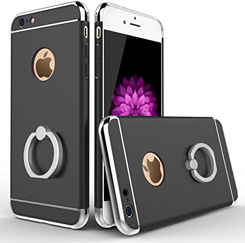Zhimong Mobile Phone Shell Plating Ring Bracket,Car hook，iphone6 Case,Black，gold，rosegold，sliver，Red For 4.7,5.5