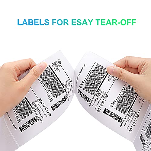 4x6 Thermal Shipping Labels - (1 Stack of 250) Blank Mailing tag Permanent Adhesive Fanfold Labels Compatible for Rollo Zebra Fargo Elton Munbyn Netum Nex Sato or Other Direct Thermal Printer