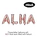 Rose Gold Aloha Balloons with Gold Pineapple | Aloha Party Decorations | Aloha Foil Balloons for Hawaii Party, Luau Party | 16inch
