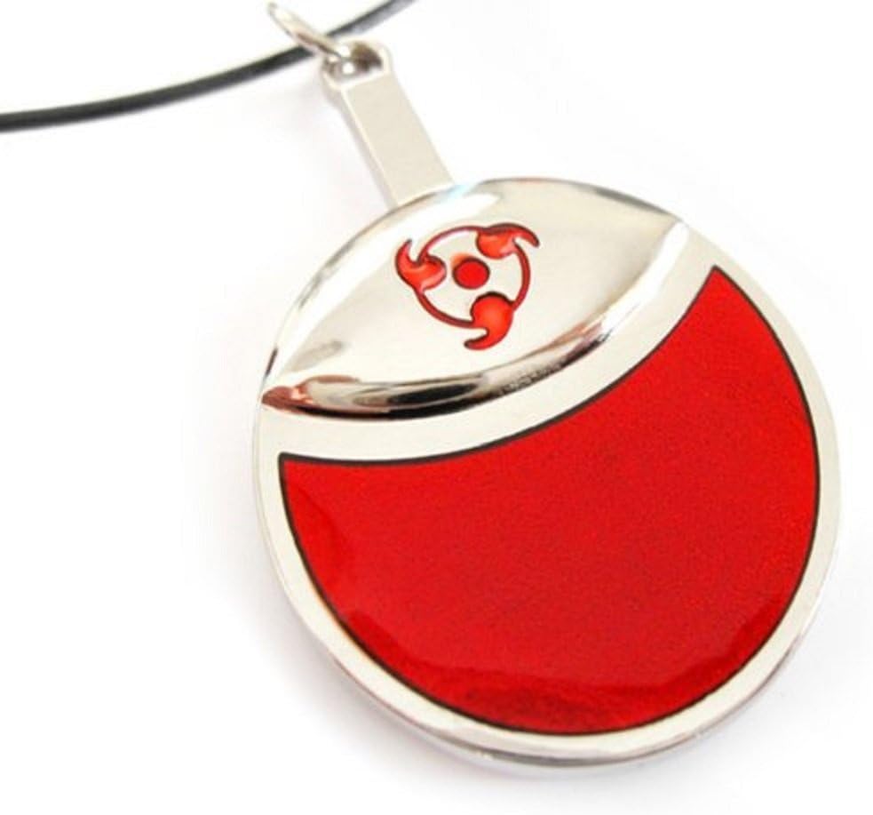 Naruto Uchiha Family Logo Necklace,with Annagle Ring Necklace