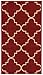 Indoor Doormat Rubber Backed, 18 X 30 inch, Trellis Carmine Red, Non Slip, Kitchen Rugs and Mats